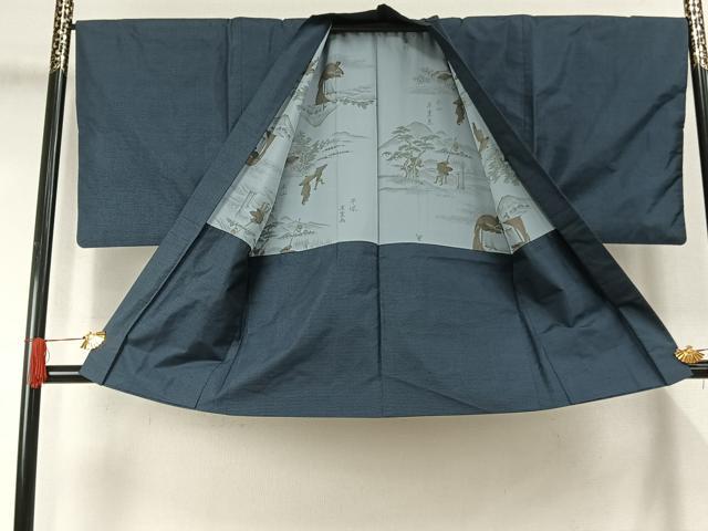 平和屋着物●男性 本場大島紬 アンサンブル 150亀甲 総詰め 正絹 逸品 AABK1399fy