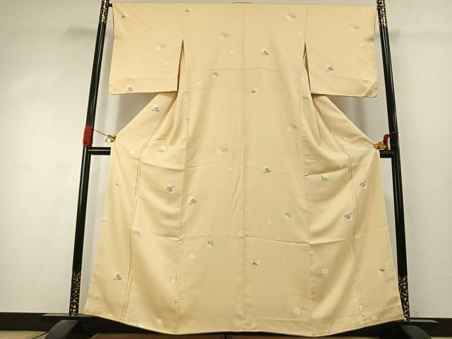平和屋着物●お召 唐織 源氏香 正絹 逸品 AABK1401fy
