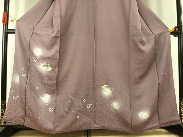 平和屋着物●訪問着 作家物 舞花文 蛍暈し 金銀彩 正絹 逸品 AABK1418fy