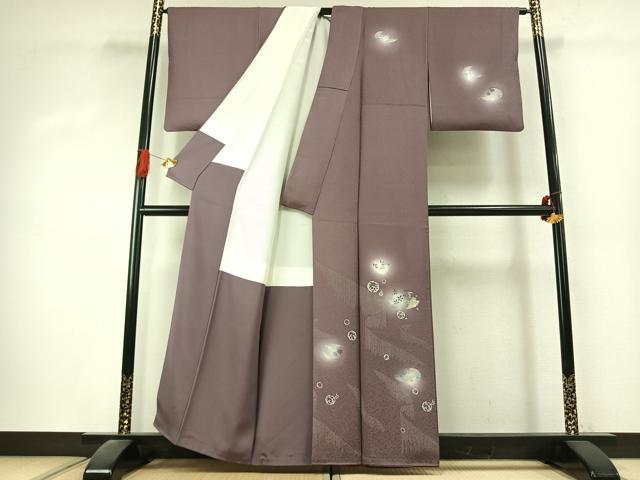 平和屋着物●訪問着 作家物 舞花文 蛍暈し 金銀彩 正絹 逸品 AABK1418fy