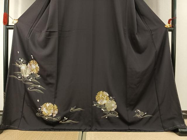 平和屋着物●訪問着 刺繍 兎 雪輪花文 金糸 金銀彩 ロング丈 正絹 逸品 未使用 AABK1422fy