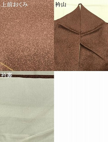 平和屋着物●訪問着 刺繍 草花文 暈し染め 金糸 金彩 正絹 逸品 AABK1438fy