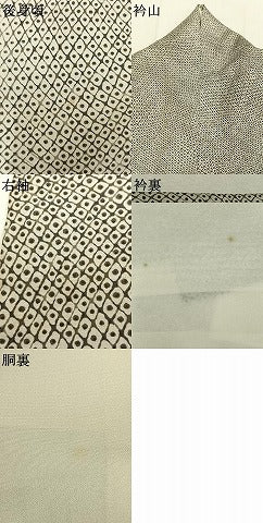 平和屋着物●本場染大島紬 草花間道 正絹 逸品 AABK1440fy