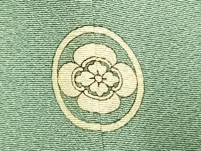 平和屋着物●上質な色無地 堅牢染 薄青色 丹後ちりめん 反端付き 洗えるきもの 正絹 逸品 未使用 AABK1444fy