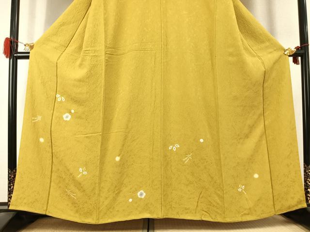 平和屋着物●訪問着 絞り 舞花文 金彩 正絹 逸品 AABK1459fy