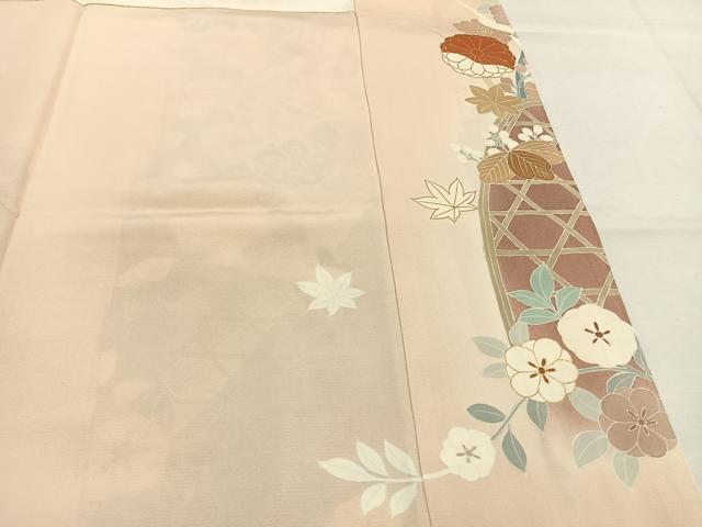平和屋着物●創業460年・千總 色留袖 駒刺繍 草花文 暈し染め 金彩 大丸扱い 正絹 逸品 AABK1475fy