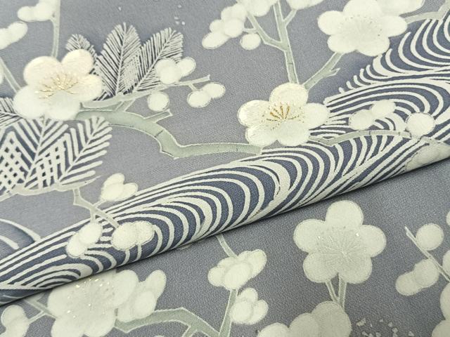 平和屋着物●訪問着 刺繍 松竹梅 金糸 金彩 正絹 逸品 AABK1493fy
