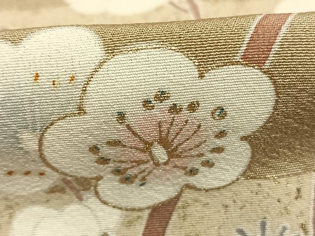 平和屋着物●訪問着 作家物 枝梅文 金彩 正絹 逸品 AABK1504fy
