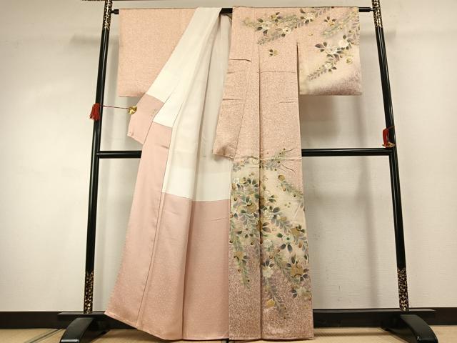 平和屋着物●訪問着 螺鈿 辻が花 暈し染め 金銀彩 正絹 逸品 AABK1526fy