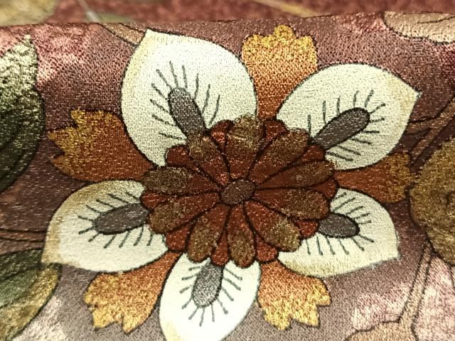 平和屋着物●訪問着 花唐草文 暈し染め 金彩 正絹 逸品 未使用 AABK1545fy