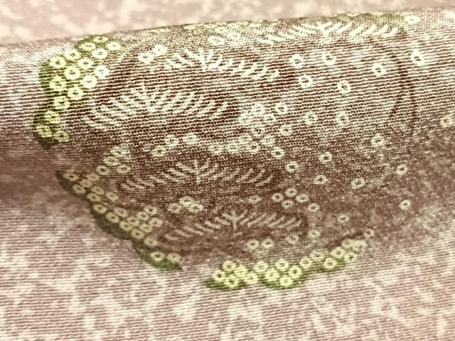 平和屋着物●道中着 松竹梅 正絹 逸品 AABK1554fy