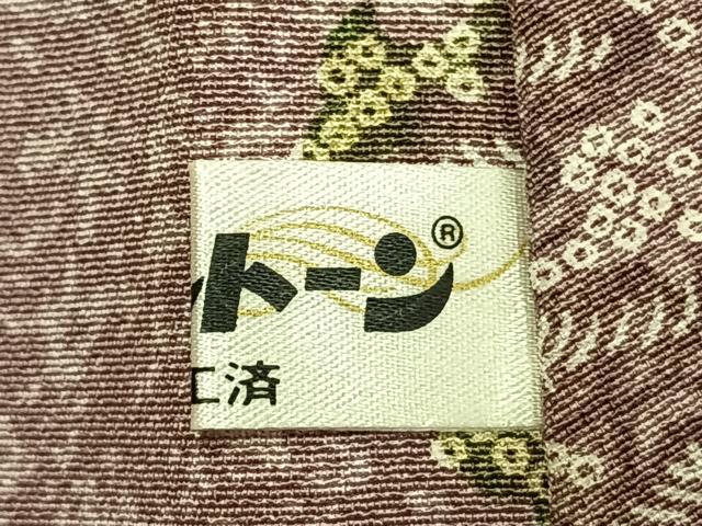 平和屋着物●道中着 松竹梅 正絹 逸品 AABK1554fy