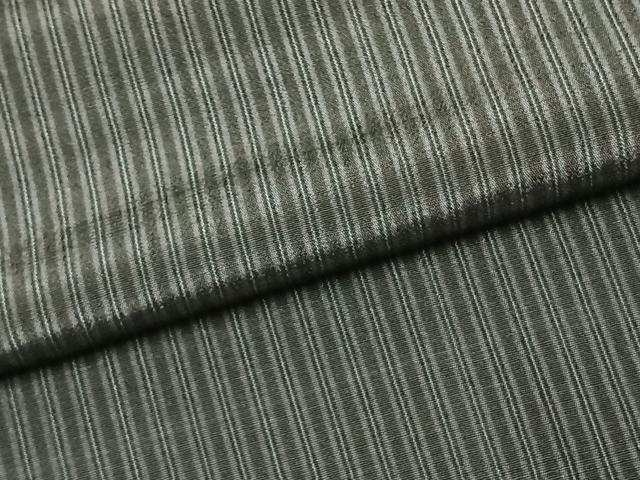平和屋着物●お召 縞 正絹 逸品 AABK1563fy