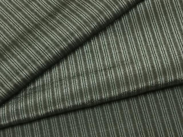 平和屋着物●お召 縞 正絹 逸品 AABK1563fy