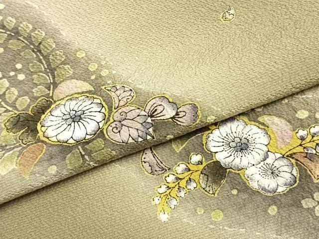 平和屋着物●訪問着 辻が花 絞り 暈し染め 正絹 逸品 AABK1573fy