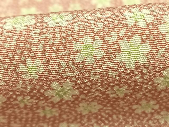 平和屋着物●江戸小紋 訪問着 花唐草文 正絹 逸品 AABK1584fy