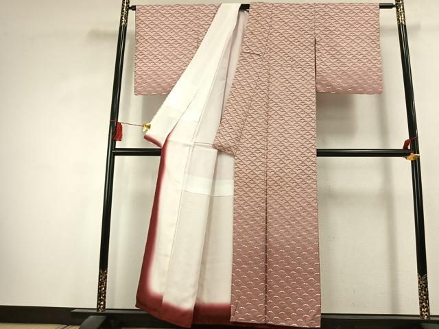 平和屋着物●訪問着 雪芝文 金彩 正絹 逸品 AABK1585fy