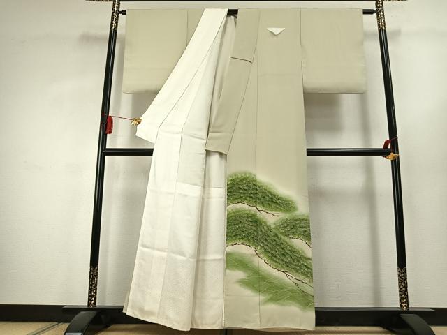 平和屋着物▼豪華色留袖 枝松文 暈し染め 金彩 正絹 逸品 未使用 AABK1587fy