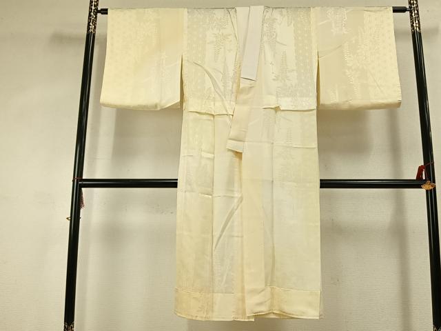 平和屋着物●長襦袢 無双仕立て 草花地紋 暈し染め 正絹 逸品 AABK1593fy