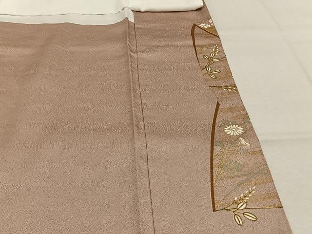 平和屋着物●豪華色留袖 御所車人物風景文 金彩 ロング丈 正絹 逸品 AABK1599fy