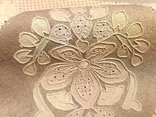 平和屋着物●訪問着 中国三大刺繍 汕頭刺繍 スワトウ刺繍 総刺繍 花唐草文 暈し染め 正絹 逸品 AABK1612fy