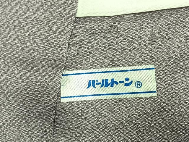 平和屋着物●訪問着 刺繍 絞り 地紙花文 金糸 反端付き 正絹 逸品 未使用 AABK1613fy