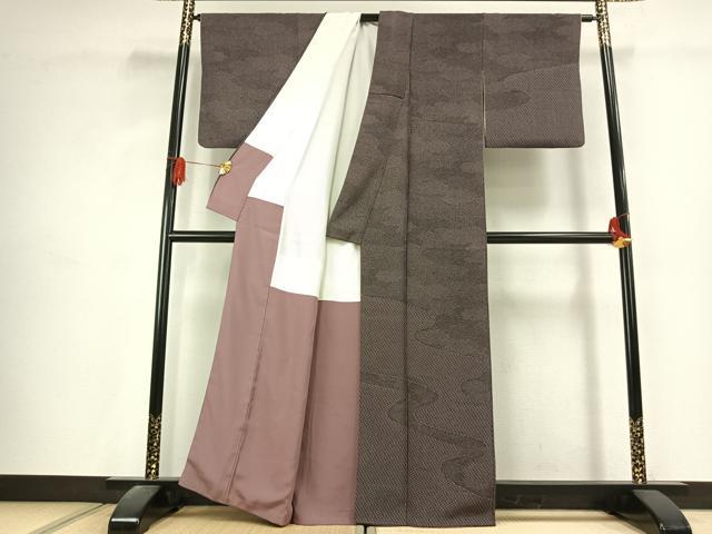 平和屋着物●重要無形文化財 人間国宝 中村勇二郎 江戸小紋 訪問着 流水文 正絹 逸品 AABK1624fy