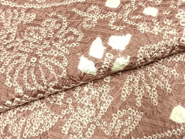 平和屋着物●訪問着 総絞り 草花文 正絹 逸品 未使用 AABK1631fy
