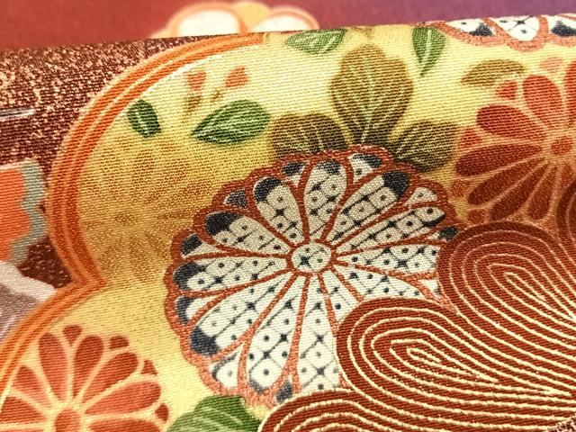 平和屋着物●豪華振袖 幾久重袖 松竹梅 暈し染め 金銀彩 正絹 逸品 AABK1633fy