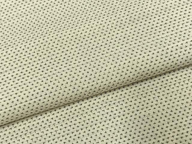 平和屋着物●上質な紬 絣文様 正絹 逸品 AABK1654fy