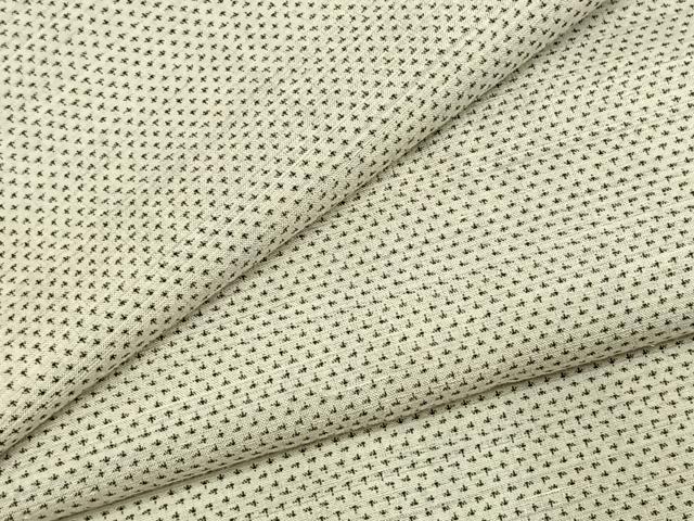 平和屋着物●上質な紬 絣文様 正絹 逸品 AABK1654fy