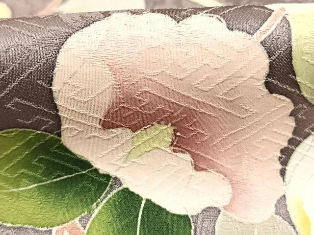 平和屋着物●訪問着 友禅 枝花文 暈し染め 正絹 逸品 AABK1656fy