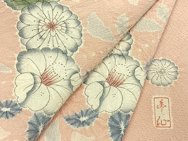 平和屋着物●訪問着 作家物 絞り 辻が花 暈し染め 正絹 逸品 AABK1669fy