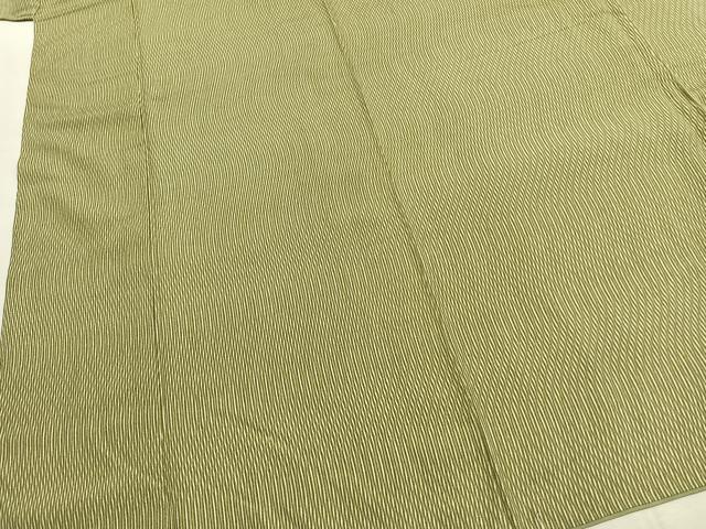 平和屋着物●上質な小紋 縞 正絹 逸品 AABK1673fy