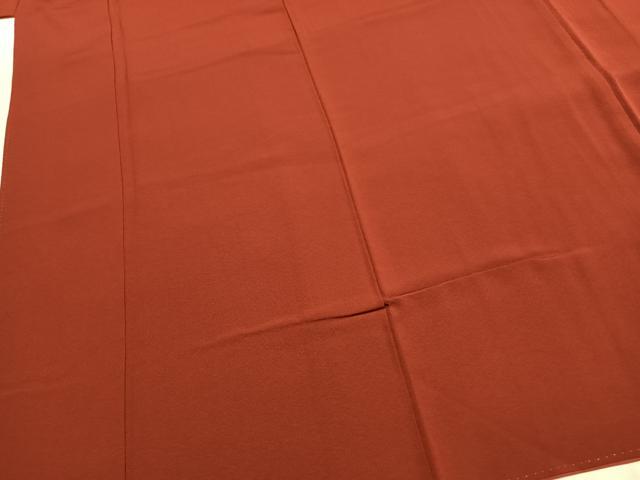 平和屋着物●豪華振袖 色無地 紅海老茶色 正絹 逸品 AABK1678fy