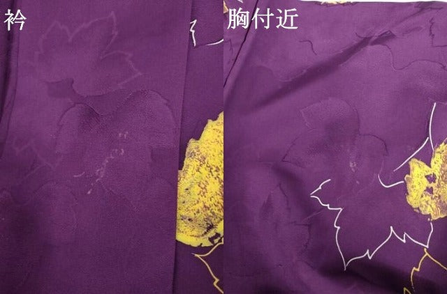 平和屋着物●上質な小紋 地紋起こし 枝葉文 ロング丈 正絹 逸品 AABK1694cs