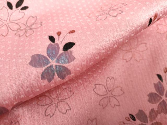 平和屋着物●小振袖 二尺袖 舞桜 洗える着物 AABK1721cs