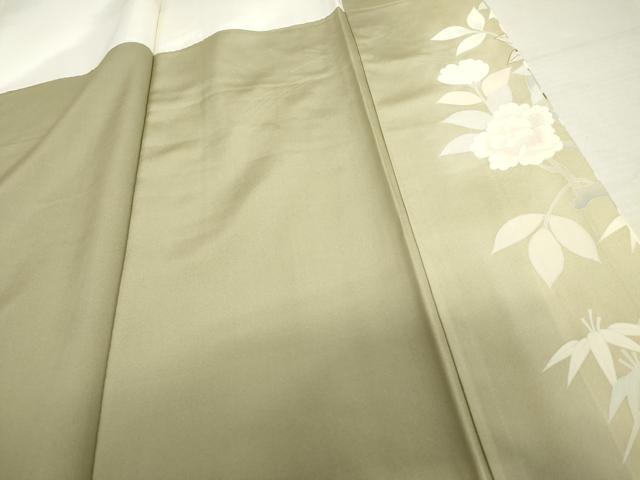 平和屋着物●豪華色留袖 駒刺繍 鳳凰草花文 暈し染め 正絹 逸品 AABK1736cs