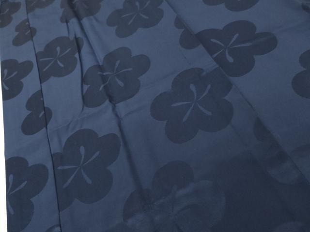 平和屋着物●長襦袢 無双仕立て 舞梅地紋 正絹 逸品 未使用 AABK1739cs