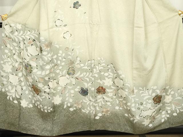 平和屋着物●訪問着 辻が花 暈し染め 正絹 逸品 AABK1750cs