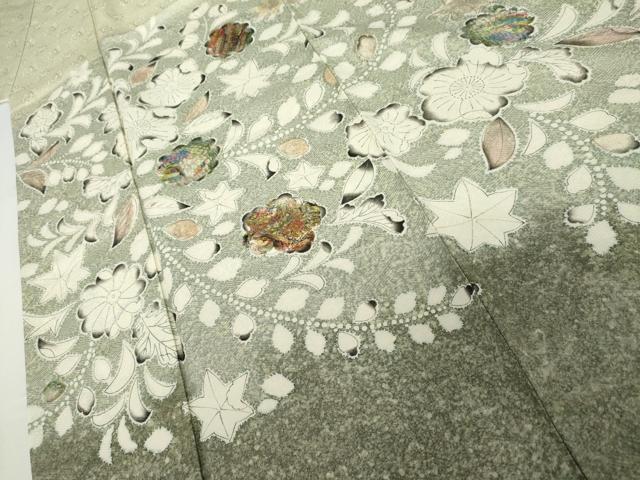 平和屋着物●訪問着 辻が花 暈し染め 正絹 逸品 AABK1750cs