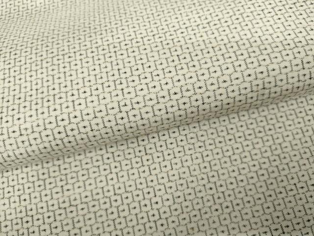 平和屋着物●本場大島紬 白大島 80亀甲 総詰め 正絹 逸品 AABK1756cs