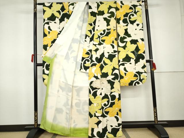 平和屋着物●豪華振袖 花唐草文 正絹 逸品 AABK1789cs