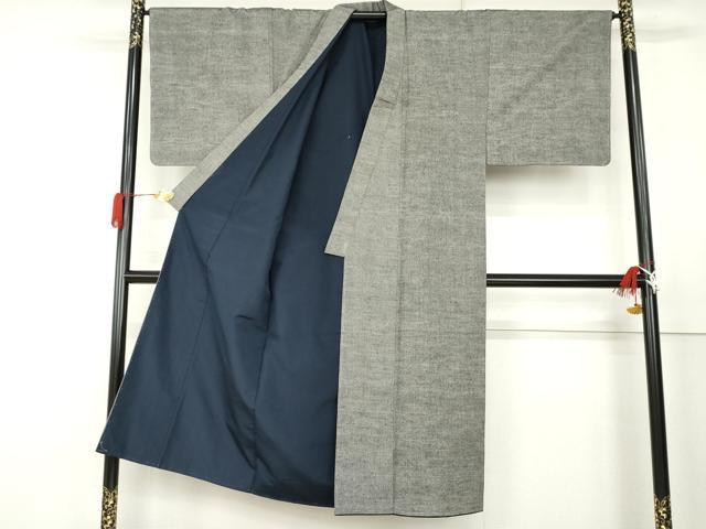 平和屋着物●男性 紬 アンサンブル 霞文 正絹 逸品 未使用 AABK1830cs
