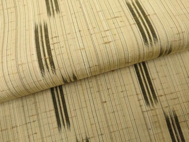 平和屋着物●ぜんまい紬 変わり縞 正絹 逸品 AABK1837cs