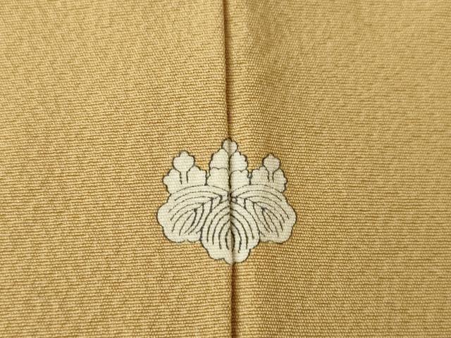 平和屋着物●上質な色無地 飴色 正絹 逸品 AABK1890ck