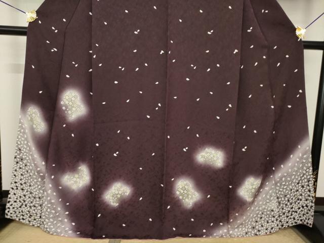 平和屋着物●訪問着 舞桜 暈し染め 金彩 正絹 逸品 AABK1893ck