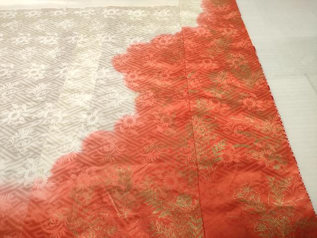 平和屋着物●豪華振袖 総絞り 駒刺繍 舞花文 正絹 逸品 AABK1897ck