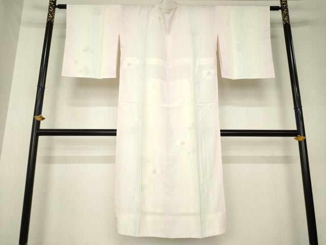 平和屋着物●長襦袢 無双仕立て 枝花文 正絹 逸品 AABK1903ck