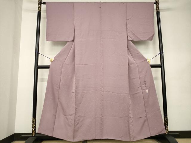 平和屋着物●本加賀友禅作家 柿本市郎監修 色無地 箔散らし地紋 鴇浅葱色 大丸扱い 正絹 逸品 AABK1916ck